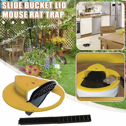 Flip N Slide Bucket Lid Mouse Trap