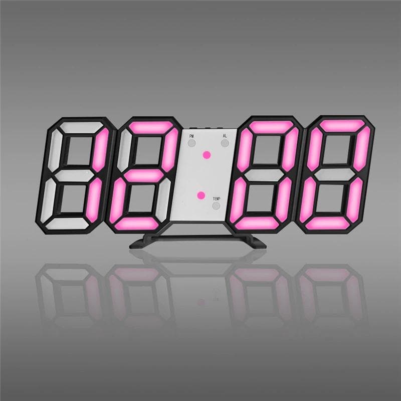 3D LED Digital Wall Clock