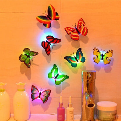 LED 3D Butterfly Wall Lights (10 Pieces)