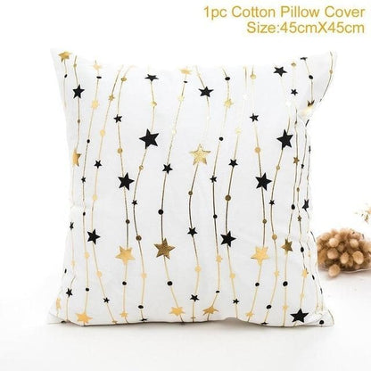 Cotton Linen Christmas Pillow Cover Cushion