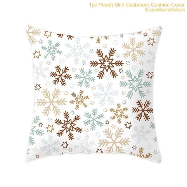 Cotton Linen Christmas Pillow Cover Cushion