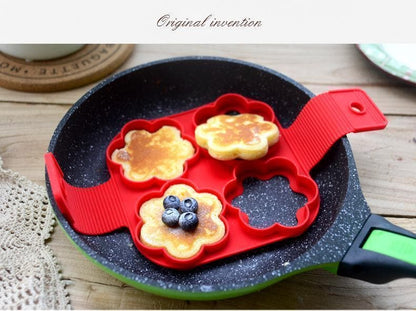 Silicone Non Stick Fantastic Egg Pancake Maker Ring Kitchen Baking Omelet Moulds flip cooker Egg Ring Mold