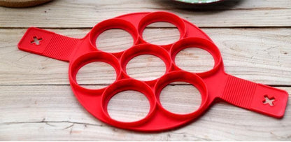 Silicone Non Stick Fantastic Egg Pancake Maker Ring Kitchen Baking Omelet Moulds flip cooker Egg Ring Mold