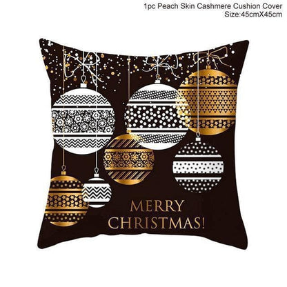 Cotton Linen Christmas Pillow Cover Cushion