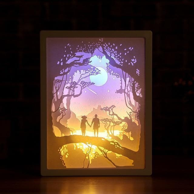 3D Paper Carving Night Lights