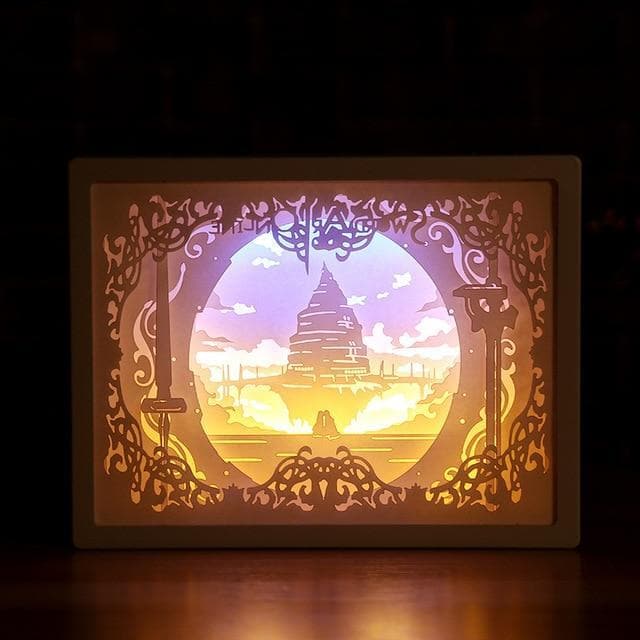 3D Paper Carving Night Lights