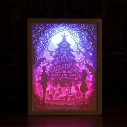 3D Paper Carving Night Lights