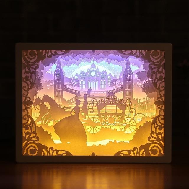 3D Paper Carving Night Lights