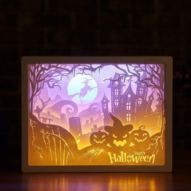 3D Paper Carving Night Lights