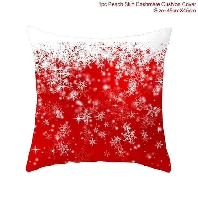 Cotton Linen Christmas Pillow Cover Cushion