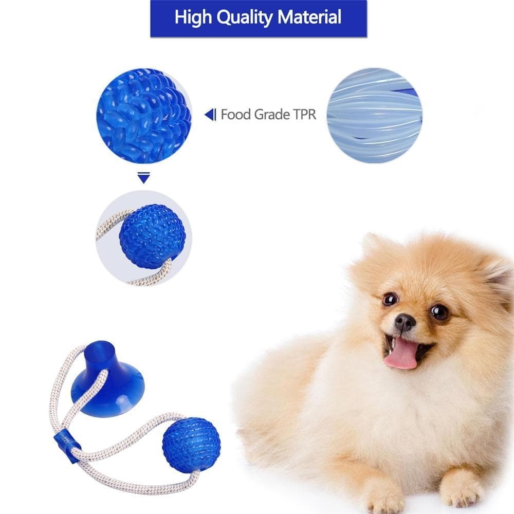 Multifunction Pet Molar Bite Dog Toys Rubber Chew Ball