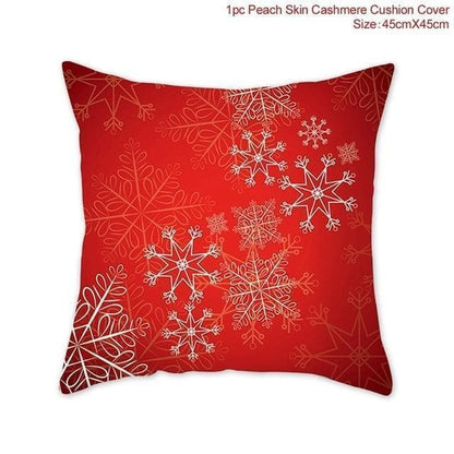 Cotton Linen Christmas Pillow Cover Cushion