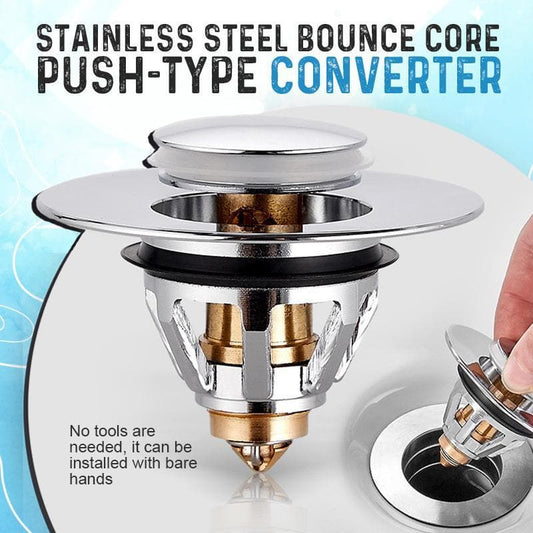 Stainless Steel Bounce Core Push-Type Converter