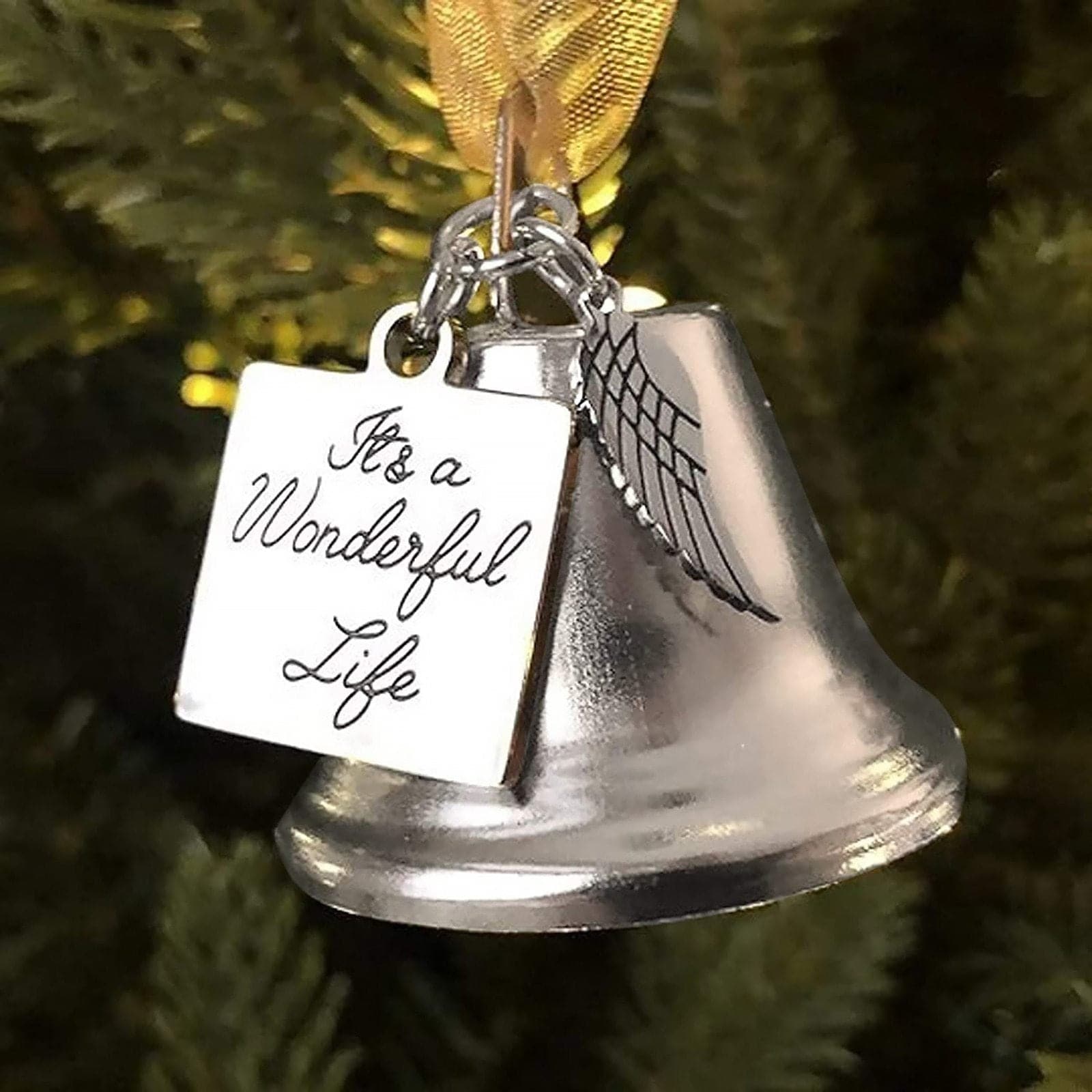 CHRISTMAS ORNAMENTS ANGEL WINGS BELL-- CHRISTMAS GIFT