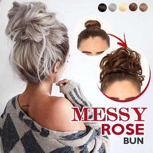 LAST DAY PROMOTION, 50% OFF🔥MESSY OUT-OF-BED ROSE BUN SCRUNCHIE